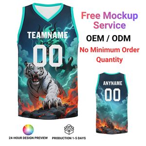 Uniformes de basket-ball de haute qualité, respirants, à séchage rapide, avec impression graphique, logo personnalisé BBJ01-250637 - Product Image 1