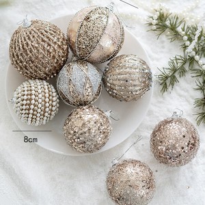 Bán Buôn Giáng Sinh Trang Trí Tay Sơn Shatterproof Đồ Trang Sức Bóng Đồ Trang Trí Xmas Tree & Cửa Sổ Treo Deco - Product Image 6