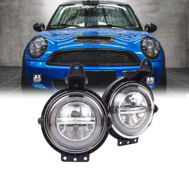 Headlights Projector Headlights Anti-Fog Headlights for BMW MINI R56 2007 2008 2009 2010 2011 2012 2013 Daytime Running Light