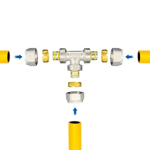 Conector de Compresión de Latón TUBOMART, Fabricante OEM, Accesorio de Compresión para Tubería PEX AL PEX - Product Image 3