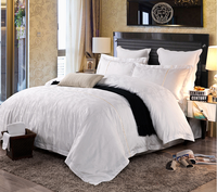 Ensemble de literie de chambre à coucher 100% coton, drap de lit de couleur blanche, taille unique en percale