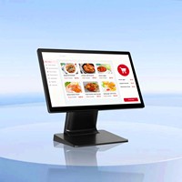 Terminal de point de vente (TPV) PSJ8500 15,6 pouces avec écran VFD, compatible Windows/Linux/Android, Wi-Fi 6/Bluetooth 5.2 pour les caisses de supermarchés et restaurants