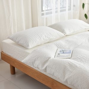 Home Series Ga Trải Giường Kẻ Sọc Cỡ Queen King Bộ Ga Trải Giường - Product Image 3