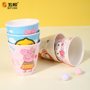 Gowa Cartoon Melamine Kids Cup Multilateral Bpa Free For Child Party Use - Product Image 2