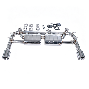 Sistema de escape Cat-Back con válvulas GFC para <span class=keywords><strong>Mazda3</strong></span> Turbo 2.5T AWD <span class=keywords><strong>2023</strong></span>, con silenciadores dobles, válvulas dobles, salida única de doble lado - Product Image 1