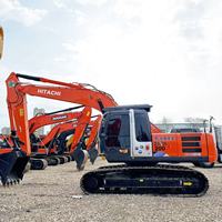 Excavadora Hitachi ZX200 Zaxis200 Usada con Pocas Horas de Trabajo, 20 Toneladas, Original de Japón, Excavadora Hidráulica de Orugas en Stock para Construcción