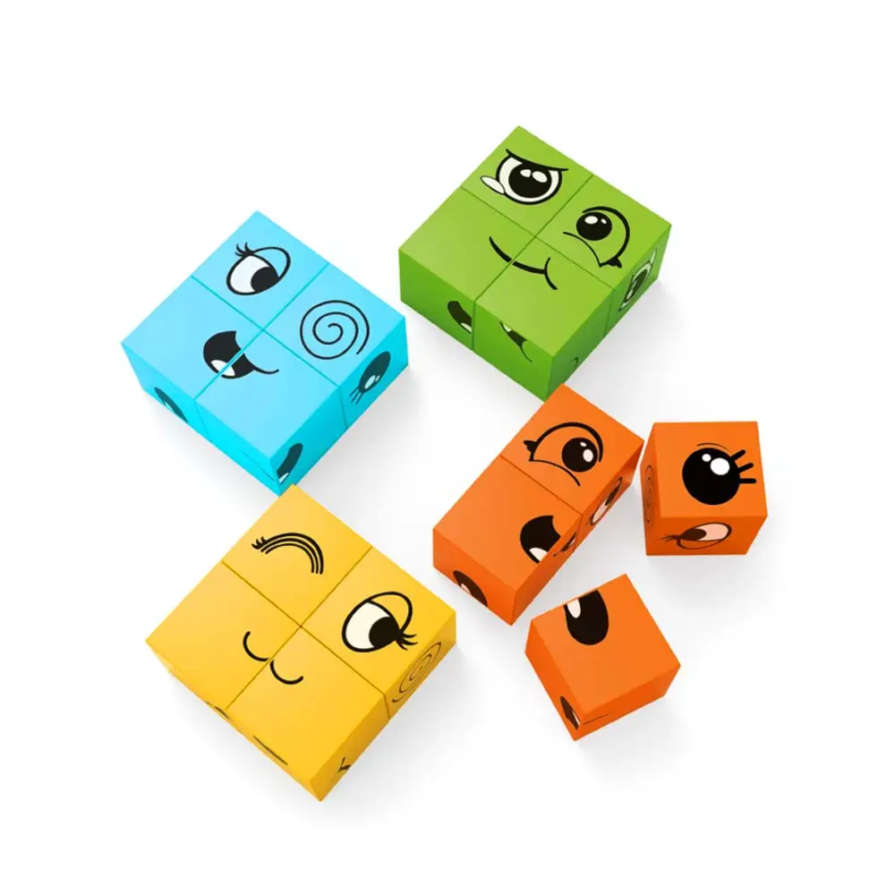 Hot Saling Flip Magic Cube Fidget Speelgoed Voor Volwassenen Gadgets Voor Mannen Kleurrijke Kleuterschool Bureau Speelgoed