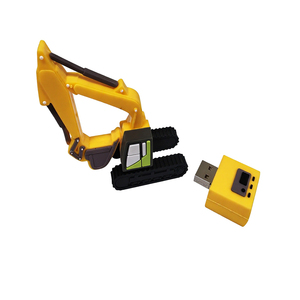 <span class=keywords><strong>Chiavetta</strong></span> USB Personalizzata in PVC a Forma di Escavatore, Design a Tema Macchinari, Pendrive Creativa, Memoria USB 8GB 16GB - Product Image 2