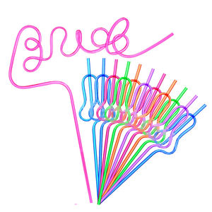 Pailles en forme de gourde DD1950 flexibles pour mariage, fiançailles, fête prénuptiale, fournitures de fête, décorations réutilisables, vente en gros - Product Image 2