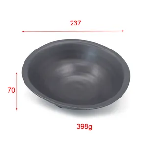 HY Geschirr Großhandel schwarze Ramen Schüssel große Plastik Suppe Schüssel Marmor Schüssel