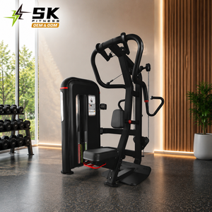 Appareil de musculation commercial SK : Machine à ramer assise verticale avec pile de poids pour l'entraînement de force en salle de sport - Product Image 1