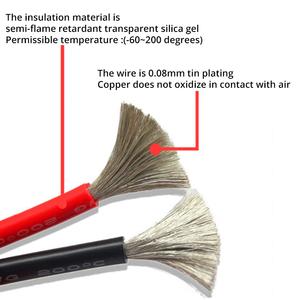 <span class=keywords><strong>Cable</strong></span> de silicona de <span class=keywords><strong>6</strong></span> <span class=keywords><strong>calibre</strong></span>, <span class=keywords><strong>Cable</strong></span> eléctrico de cobre estañado Ultra Flexible de <span class=keywords><strong>6</strong></span> AWG - Product Image 4