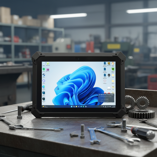 10 Inch Tough Tablet 16gb Ram 512gb Rom Barcode Fingerprint Rfid Reader Windows 11 Pro 4g Rj45 Industrial Rugged Tablet Pc