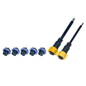 M20 erkek hat paneli-montaj 2/3/4 çekirdek IP67 su geçirmez fiş erkek/kadın itme-çekme kendinden kilitleme PVC bilgisayar kullanımı kablo konektörü - Product Image 1
