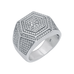 Vente en gros d'usine Bijoux en rhodium Plaqué or 18 carats Bijoux en argent S925 pour femmes et hommes Bague Diamant Moissanite VVS1 GRA Testé positif - Product Image 1