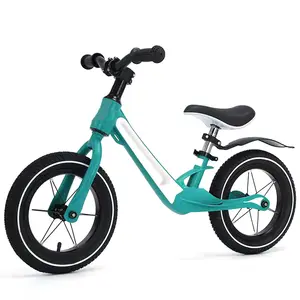 12-Inch Girls 'Lightweight Balance Bike Barato Aço Trainer Bicicleta para 2-6 Year Olds