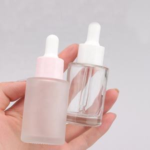 Flacon en verre pour essence de soin de la peau de 30 ml, logo personnalisé, flacon Bowmore de 38 ml, flacons compte-gouttes en verre rose - Product Image 1