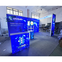 Promotion : Boîte à lumière LED portable pour exposition, affichage sans joint, certifiée CE, stand SEG pour salons professionnels de marques de luxe