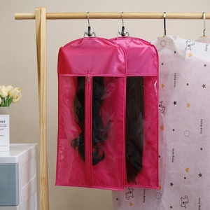 Sac d'emballage pour perruque en tissu satiné flexible en plastique, logo personnalisé, vente directe d'usine, Astrid 29 x 60 CM - Product Image 1