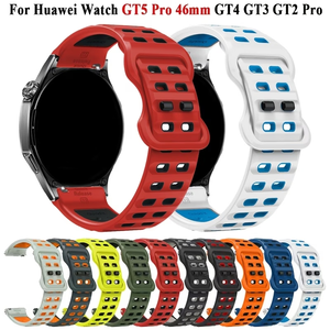 อุปกรณ์เสริมสายกีฬาอัจฉริยะระบายอากาศได้หลายรู22มม. เข้ากันได้กับสายนาฬิกา <span class=keywords><strong>Huawei</strong></span> GT 5/5 <span class=keywords><strong>pro</strong></span>/ <span class=keywords><strong>4</strong></span> <span class=keywords><strong>pro</strong></span>/ 3 <span class=keywords><strong>pro</strong></span>/ 2 <span class=keywords><strong>Pro</strong></span> - Product Image 1