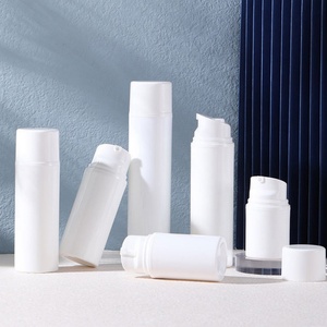 Custom Logo 30ml 50ml Black White PP Matte Rotating Airless <b>Pump</b> <b>Bottle</b> for Lotion and Face Cream Cosmetic Packaging - Product Image 2