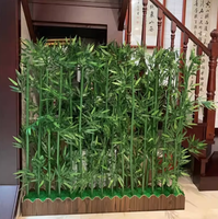 Bambu Buatan Tampilan Alami, Bambu Abadi Simulasi Tinggi, Bambu Palsu dengan Tinggi Sesuai Pesanan untuk Dekorasi Dalam dan Luar Ruangan
