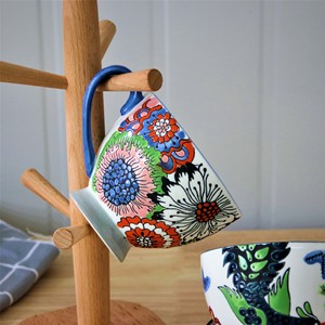 Mug à café vintage américain en céramique peint à la main, style pastoral, pour le petit-déjeuner - Product Image 4