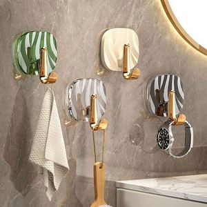 Acrylic <b>Hook</b> Punch-free Self-adhesive Bathroom <b>Hook</b> Wall Mounted <b>Towel</b> Hanger Coat Key Hanging <b>Hooks</b> Home Decor Holder - Product Image 4