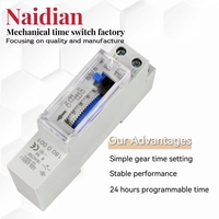 Interruptor de Tiempo Programable SUL180A para Riel DIN de 24 Horas, Temporizador Astronómico Analógico, Interruptor de Control Electrónico de Tiempo