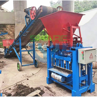 Machine automatique de fabrication de blocs de béton, machine de fabrication de briques de ciment avec moteur diesel, machine de fabrication de briques, prix de moulage