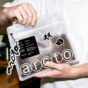 Custom Matte Coffee <b>Bean</b> Packaging <b>Bags</b> Laminated Plastic Eight Side Seal Pouches with Resealable Zipper Tear Notch Hang Hole fo - Product Image 6