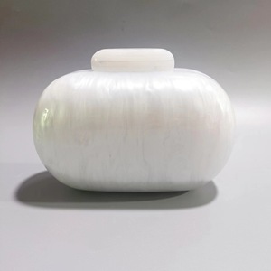 Acrylic buổi tối ly hợp túi cho phụ nữ vỏ hình Vai Crossbody Túi long lanh đá cẩm thạch ví túi xách Vàng ly hợp - Product Image 5