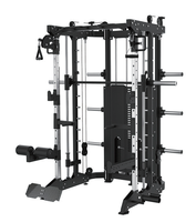 Machine d'entraînement fonctionnel multi-gym professionnelle en acier inoxydable pour usage domestique, avec charge sélectionnable, modèle Smith HB HB-SMS01