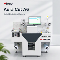 Machine de découpe laser numérique Vorey Aura Cut A6 pour la production de petites séries d'étiquettes personnalisées, équipement compact pour la production de petites quantités