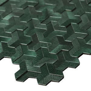 กระเบื้องโมเสคสำหรับห้องครัวทำจากอลูมิเนียม3D เขียวแบบเปลือกและติด - Product Image 3