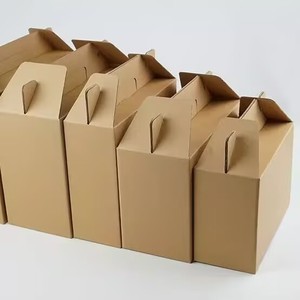 Giá thấp nhà máy trực tiếp thả vận chuyển <span class=keywords><strong>t</strong></span>ái chế sinh thái thân thiện giấy kraft Quà <span class=keywords><strong>T</strong></span>ặng xử lý hộp với ngăn thực phẩm giao hàng <span class=keywords><strong>t</strong></span>úi - Product Image 3