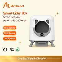 Litière Intelligente pour Chat Hippo CH-ICB019DE01, Toilette Automatique Autonettoyante pour Chat, Contrôle par Application, Grande Capacité 80L, Fournitures pour Animaux de Compagnie