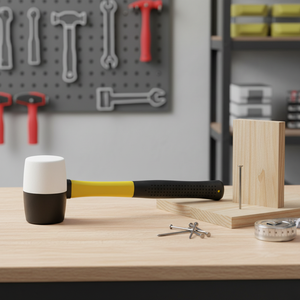 مطرقة مطاطية لأدوات النجارة، عالية الجودة، مصنوعة يدويًا، متعددة الوظائف ومناسبة لليد - Product Image 4