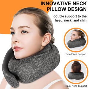 หมอนรองคอรูปตัวยูแบบใหม่ ทำจากเมมโมรี่โฟม ระบายอากาศได้ดี สำหรับเดินทาง - Product Image 6