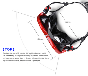 <span class=keywords><strong>Masque</strong></span> de plongée à faible volume YONSUB Dry Snorkel avec lentille en verre trempé de 4 mm, ensemble d'équipement de plongée en apnée pour l'exploration océanique - Product Image 3