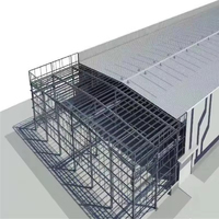 Matériaux de structure en acier haute résistance fabriqués, design moderne, entrepôt en acier, atelier, conception modulaire, insonorisé, ISO9001