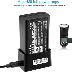 Flash Godox V1-C à tête ronde, sans fil, pour appareils photo 6D, 7D, 50D, 60D, 550D, 650D, 1000D, <span class=keywords><strong>1DX</strong></span>, 580EX II, 5D <span class=keywords><strong>Mark</strong></span> II, <span class=keywords><strong>III</strong></span> - Product Image 4