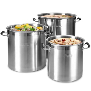 Batterie de cuisine à induction commerciale d'usine OEM Marmite en acier inoxydable de <span class=keywords><strong>40</strong></span> <span class=keywords><strong>cm</strong></span> pour restaurants - Product Image 6