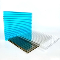 Panneau de toiture en polycarbonate à double paroi transparente, résistant aux charges de neige, anti-condensation, pour serre