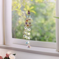 Offre Spéciale : Attrape-soleil en cristal d'améthyste, carillons éoliens, prismes, pierres suspendues, artisanat, décoration Feng Shui Lune