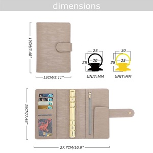 Yihe Đen Tốt Nhất Bán 27-Màu Sắc Saffiano Epi Da Đen-Vòng A6 Ngân Sách Chất Kết Dính Kế Hoạch Cho Giáng Sinh Trường Văn Phòng Quà Tặng - Product Image 4