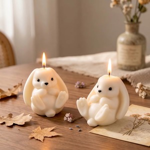 Molde de silicona YS de conejo recostado para velas de aromaterapia, molde de yeso DIY hecho a mano, molde de adornos de escritorio de conejo lindo, reutilizable - Product Image 4