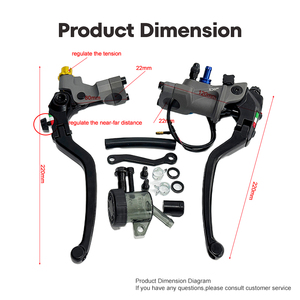 Frizione a Spinta Diretta per <span class=keywords><strong>Moto</strong></span> Personalizzata, Gruppo Cilindro Maestro 19RCS, Freno a Mano per Stunt, Vendita Diretta dalla Fabbrica - Product Image 3
