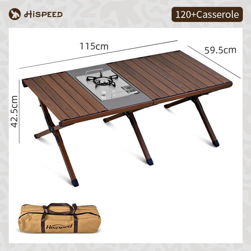 Table 120cm+poêle 2 en 1