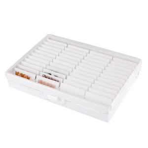 4 Row Buckle Cover Adjustable <b>Nail</b> Art Storage Box Gel Polish Eyelash Jewelry Acrylic Salon Organizer Display Tool <b>Case</b> - Product Image 5